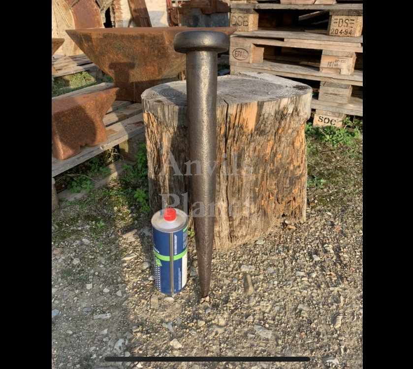 Stake anvil 28 pound with round flat head - Palo da ramaio con testa tonda piatta da 10,5 cm peso 13 kg
